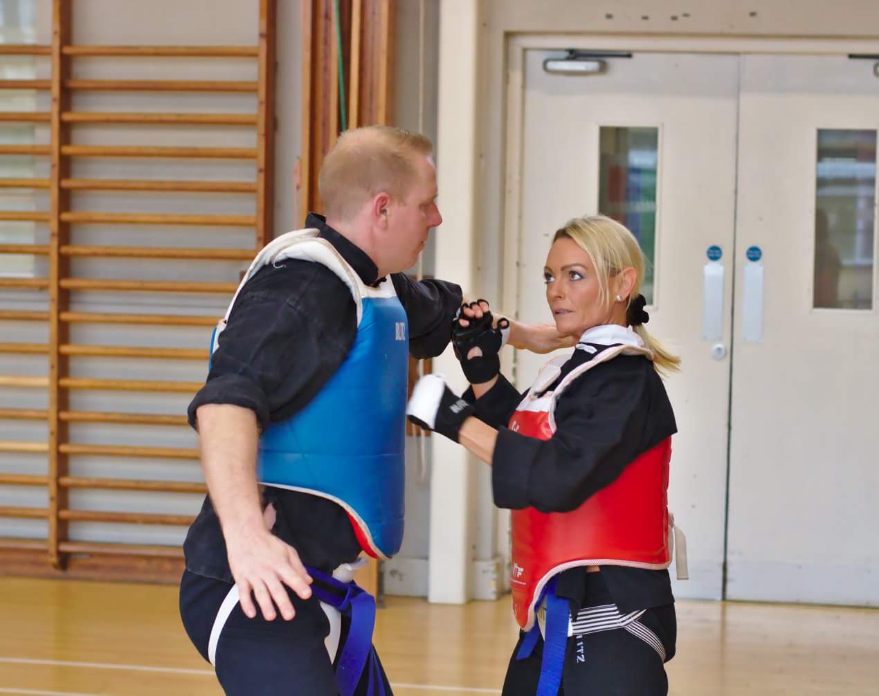 Sparring at Fusion Kung Fu in Norwich