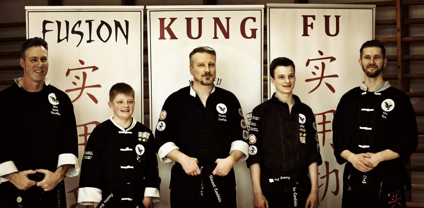 Black belts at Fusion Kung Fu in Norwich